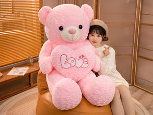 Oso de Peluche Suave Unisex, Oso de Dibujos Animados Marrón con Corazón, Relleno de Algodón PP, Regalos de Navidad para Todas las Edades, para Hombres y Mujeres - Product Image 6