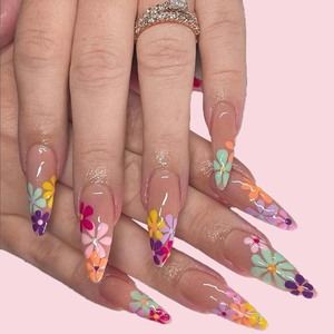 <span class=keywords><strong>Flores</strong></span> coloridas <span class=keywords><strong>de</strong></span> verano, caja <span class=keywords><strong>de</strong></span> 24 Uds., prensa falsa en <span class=keywords><strong>uñas</strong></span> <span class=keywords><strong>para</strong></span> dedo, dulce dama, <span class=keywords><strong>flores</strong></span> dibujadas a mano, arte, puntas largas, <span class=keywords><strong>uñas</strong></span> artificiales - Product Image 1