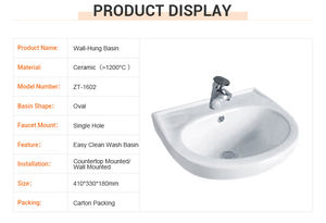 Articles sanitaires siphoniques 2 pièces, marché sud-américain, accessoires de salle de bains, ensemble de salle de bains en céramique - Product Image 6