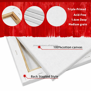 SCART Wholesale 280g 100% Cotton 16x20 Stretched White Blank Canvas For Artist Oil Painting Custom Other Art Supplies - Product Image 4