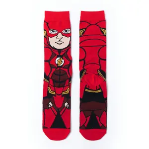 Calcetines de algodón con dibujos animados para hombre, calcetín personalizado con diseño de dibujos animados