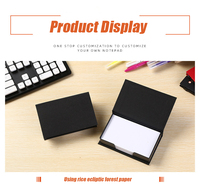 Idée cadeau bloc-notes autocollant promotionnel papier autocollants à faire liste rectangulaire ensemble de notes autocollantes avec boîte bloc-notes avec logo personnalisé