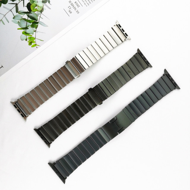 For Titanium Alloy Straps 38mm  41mm 42mm 45mm for Apple Watch Band for Smart Watch Replaceable Belt