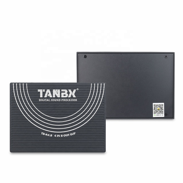 TBANX Car Amplifier Class AB DSP 4IN8OUT 4 Channel Audio Processor Crossovers Equalizer Aluminium TB-K4.8 for 1 Year
