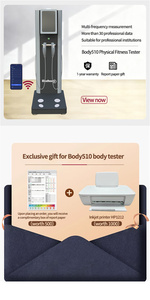 Scanner corporel 3D multifonctionnel 2026 : mesure de la graisse corporelle, de la masse musculaire, de l'IMC et système de rapport de santé. - Product Image 4