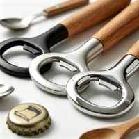 Décapsuleur de bouteille de bière en bois personnalisé pour mariage et fête, vente en gros