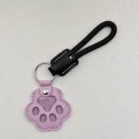 Porte-clés souvenir patte d'animal de compagnie Yu Chu, style personnalisé, en polyuréthane, pour conservation de poils, anti-perte, ornement de contrôle d'accès