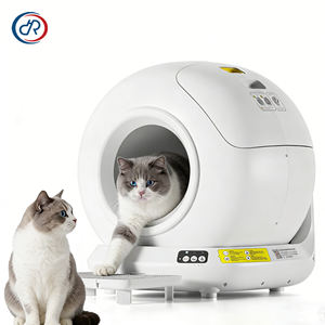Vente en gros d'usine Bac à litière automatique pour chat OEM Bac à litière électrique autonettoyant avec contrôle par application Protection de sécurité améliorée - Product Image 1