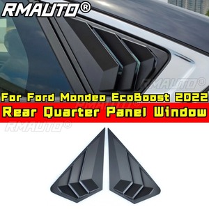 For Mondeo EcoBoost Car Side Rear <b>Window</b> Louver Shutter <b>Cover</b> For Ford Mondeo EcoBoost 2022 Rear Quarter Panel <b>Window</b> Body Kit - Product Image 2