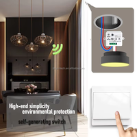 Mini interrupteur intelligent 433 MHz, interrupteur mural sans fil auto-alimenté 50 m sans batterie, module RF mini 110 V 220 V, pour appareils électroménagers