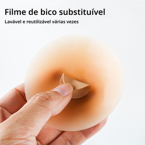 Couvre-mamelon en silicone étanche Protetor De Mamilos réutilisable cache-mamelons adhésif pour seins collant pour dames - Product Image 5