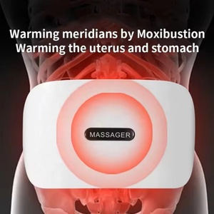 Portable Heating Waist Belly Neck Abdominal Massage <b>Belt</b> with Original <b>Red</b> Bian Stone Kneading Massager Electric - Product Image 3