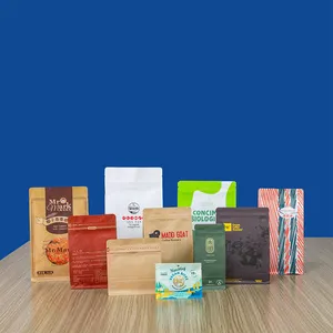 Fabrika toptan özel baskı kahve/çay/aperatif Kraft paket kağıdı