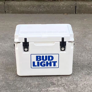 กล่องเก็บความเย็นแบบพกพา ผลิตจากพลาสติก PE ขึ้นรูปด้วยกรรมวิธีโรโตโมลดิ้ง กันน้ำ ทนความร้อน น้ำหนักเบา พร้อมตัวล็อคแบบรวดเร็ว เก็บความเย็นได้นาน ขนาด 25QT สำหรับกระป๋อง - Product Image 5