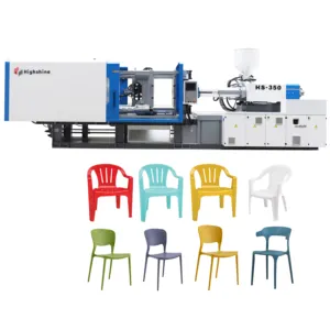 Highshine injection molding machine making Home Furniture Modern Design Dining Room PP Seat Plastic Chair Dining Chairs With leg