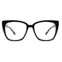 Vente en Gros Stock Montures de Lunettes en Acétate de Cellulose Surdimensionnées Montures de Lunettes Optiques Oeil de Chat pour Dames Fabriquées en Chine pour Femmes