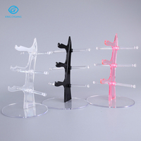 Bas prix acrylique lunettes cadre Riser présentoir lunettes de soleil support lunettes de soleil support pour 3 lunettes
