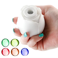 Glow in Dark Rose Spielzeug Nippel Saugnapf Klitoris stimulator Silikon Weiblich Erwachsene Masturbieren Rose Vibrator Sexspielzeug für Frau