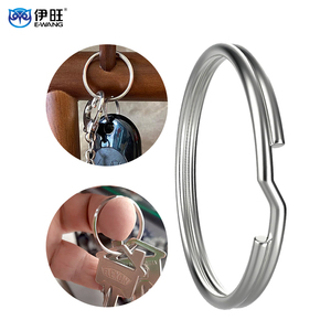 Stainless Steel Split Keyring Assorted Sizes <b>Key</b> <b>Ring</b> for Crafts and Keychain Parts - Product Image 2
