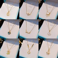 Vente en gros de bijoux en acier inoxydable, colliers pour femmes en acier titane tendance, vente en gros d'usine de colliers bon marché