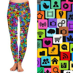 Leggings Deportivos de Cintura Alta para Mujer, Personalizados con Estampado, para Gimnasio, Fitness y Yoga, 2025 - Product Image 1