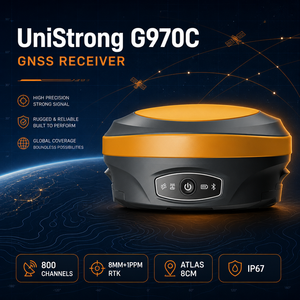 Uni Strong G970C RTK IP67 Multi-GNSS (GPS/GLONASS/GALILEO/BDS/QZSS) Doble Frecuencia 800 Canales 2W Potencia Ajustable - Product Image 1