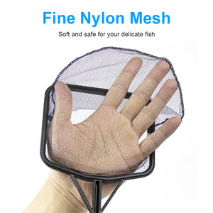 Sac de filet de capture de <span class=keywords><strong>poisson</strong></span> d'aquarium en plastique noir forme carrée <span class=keywords><strong>pour</strong></span> <span class=keywords><strong>poisson</strong></span> <span class=keywords><strong>rouge</strong></span> et <span class=keywords><strong>poisson</strong></span> d'ornement filet à main confortable - Product Image 2