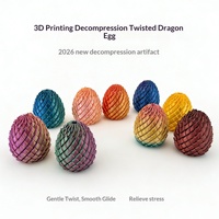 Telur Naga Berpilin Cetak 3D, Mainan Telur Paskah Kreatif yang Dapat Dipersonalisasi untuk Menghilangkan Stres, Cocok untuk Anak-anak, Remaja, Usia Paruh Baya & Lansia