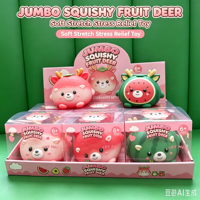 Mainan Squishy Jumbo Aneka Bentuk, Slow Rising TPR, Pereda Stres, Bentuk Buah, Rusa, Lemon, Naga, Blueberry, Kue, Koin, Kalkun