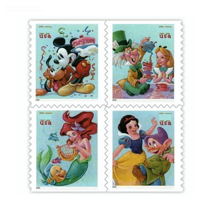 Aufkleber 2005 37 Cartoon-Postmarken zum Sammeln, USA United Priority Postal Mail Briefmarken-Etiketten, Everglades-Stempel - Product Image 1