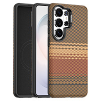 Coque de téléphone pour Samsung Galaxy S26 Ultra, chargement magnétique sans fil, effet givré, simili cuir, S25 Plus S24