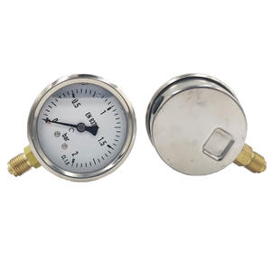 Manomètre hydraulique 2bar manomètre antichoc et étanche en laiton gazole air chaudière à vapeur manomètre monté sur le fond - Product Image 5