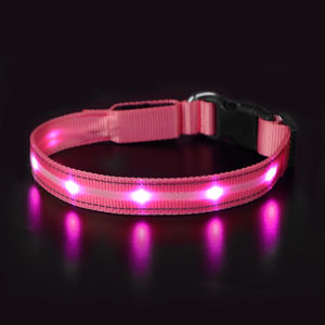 Tize-Collar Led fluorescente para perro, collarín reflectante de nailon, recargable - Product Image 5