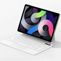 Clavier Magique Ultra Fin à Succès pour iPad Air 10.9" – Conception Anti-Poussière avec Rétroéclairage RGB Intégré et Touches Ciseaux Silencieuses