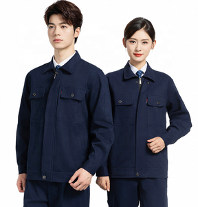 Ensembles de vêtements de travail en pur coton sur mesure, durables et résistants à l'usure, vêtements de travail tout en coton, hauts de travail, uniformes d'usine - Product Image 1