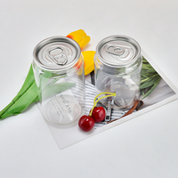 Botella de Plástico Cilíndrica con Tapa Hermética de Aluminio, Personalizable con Logotipo OEM, 250 ml, 500 ml, 900 ml, para Refrescos, Té, Smoothies, Café, Jugos