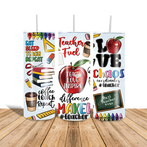 Vaso térmico delgado <span class=keywords><strong>de</strong></span> 20 oz con diseño <span class=keywords><strong>de</strong></span> profesor, taza <span class=keywords><strong>de</strong></span> acero inoxidable, regalo personalizado <span class=keywords><strong>de</strong></span> agradecimiento para profesores, vaso térmico aislado con pajita - Product Image 3