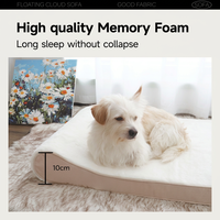 Memory-Schaum Hundebett Sofa Weich Orthopädisch Solide Modern Rechteckig Abnehmbarer Bezug Schlafbett