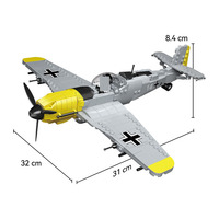 Kit de Modélisme d'Avion BF-109 1/48, 471 Pièces, Jet Blackbird en Plastique, Jouet d'Avion, Ensemble de Blocs de Construction de l'Armée de l'Air