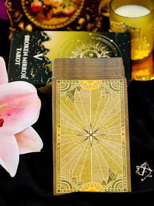 Baraja de <span class=keywords><strong>Tarot</strong></span> Espejo Roto Quinta Edición Versión Simplificada, Estilo Vidriera Pintada. - Product Image 4