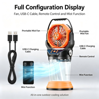 Ventilateur de table tendance à refroidissement par air, puissant et coloré