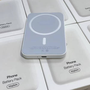 Logotipo personalizado Banco de energía inalámbrico magnético 5000mAh 10000mAh Cargador inalámbrico magnético Magesafe Powerbank para iPhone 12 13 14 Pro Max
