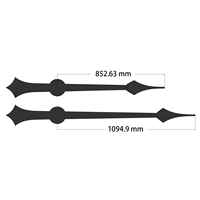 Horloge murale extérieure sur mesure 3M, grand format, mouvement à couple élevé, mécanisme étanche et résistant aux intempéries, livraison directe DDP WEEE