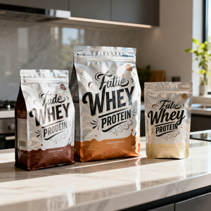 Bolsa de Plástico Impresa para Envasado de Alimentos con Logotipo, Bolsa de Mylar Holográfica Biodegradable con Cierre Hermético, También para Proteína de Suero en Polvo - Product Image 1