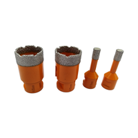Jeu de forets diamantés M14 brasés sous vide pour verre, carrelage et marbre, pour usage transfrontalier