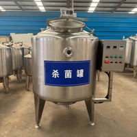 Petit réservoir vertical de pasteurisation du lait, haute productivité 100L/h, pasteurisateur automatique de liquide pour tartelettes aux œufs