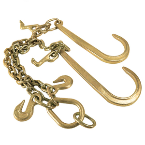 Cadena de Transporte de Doble Brazo Grado G70 con Ganchos T/J y Ganchos de Fundición para Sujeción de Carga en Remolques de Camiones - Product Image 1