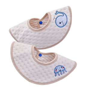 Baberos de algodón tejidos para bebés, baberos impermeables para recién nacidos, bonitos, unisex, ecológicos, portátiles, para el cuello - Product Image 5
