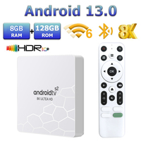 Q96 OHP 8K Hisilicon Hi3798M Quad Core 8GB 128GB Android 13 Smart TV Box 4G 5G WiFi6 para HD OTA