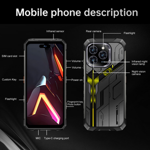 2025 新款防水坚固型 OEM 16 Pro Max 5G 智能手机 6.9 英寸 OLED 八核 Android 15 16G+512G108MP 摄像头防震 - Product Image 2